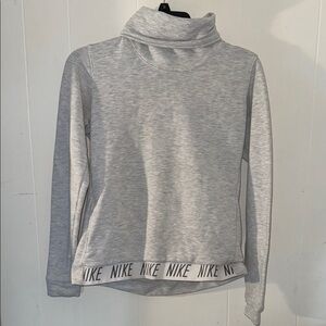 Nike Heather Gray Cowl Neck Top